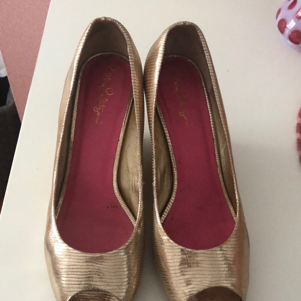 Lilly Gold Espadrilles
